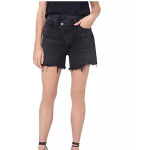 Agolde Black Jean Shorts